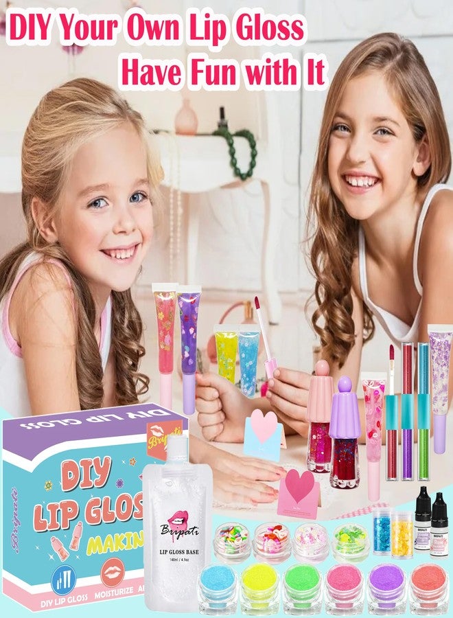 BRIPATI DIY Lip Gloss Making Kit - Make Your Own Lip Glosses Moisturizing DIY Lip Glaze Handmade Glittery Set for Teens Girls Women Makeup Lover Beginner Christmas Birthday Gift - Image 5